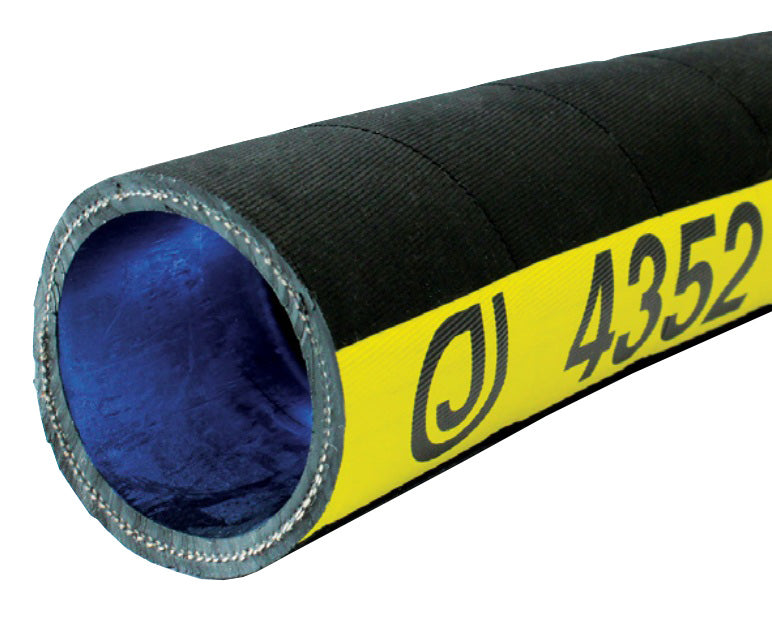 4352-0800-050 by Jason Industrial | 4352 Series | Rubber 2-Ply Water Discharge Hose | SBR | 8" ID | 8.50" OD | 100 PSI | Black | 50ft