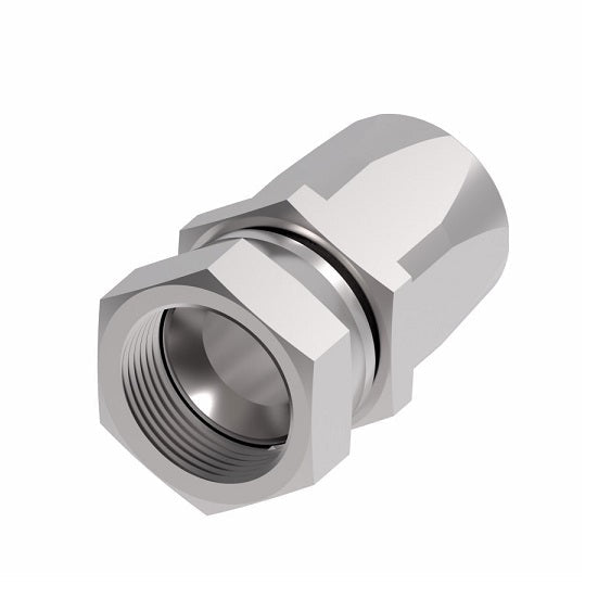 4411-20-24S Aeroquip by Danfoss | Female 37° JIC Swivel 100R5 Reusable Hose Fitting (2 Piece) | -20 Female 37° JIC Swivel x -24 Reusable Hose End | Steel