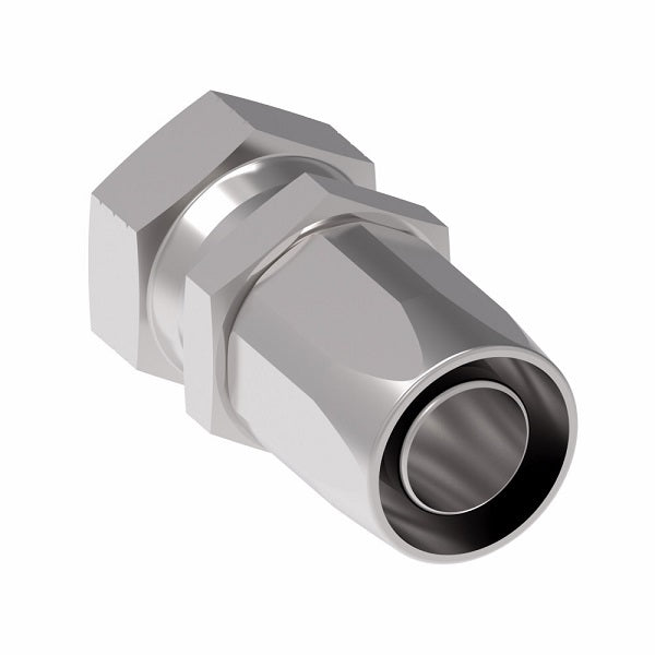 259-4411-16 Aeroquip by Danfoss | Female 37° JIC Swivel 100R5 Reusable Hose Fitting (2 Piece) | -16 Female 37° JIC Swivel x -16 Reusable Hose End | Stainless Steel