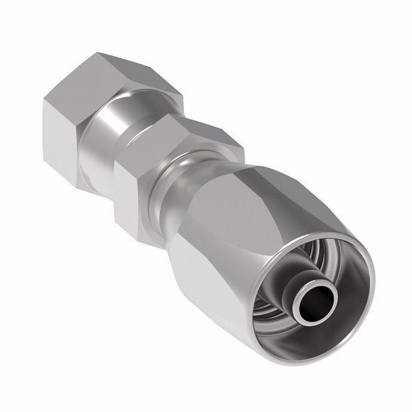 4411-6-8S Aeroquip by Danfoss | Female 37° JIC Swivel 100R5 Reusable Hose Fitting (2 Piece) | -06 Female 37° JIC Swivel x -08 Reusable Hose End | Steel