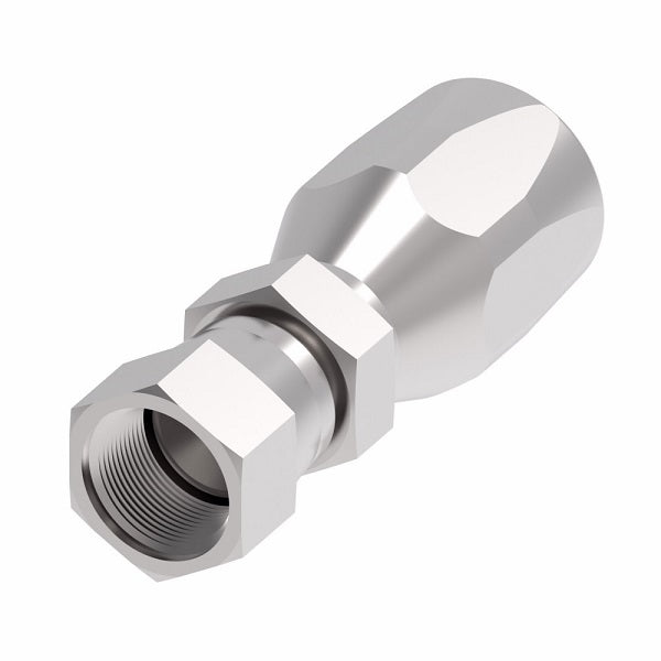 4411-6-8S Aeroquip by Danfoss | Female 37° JIC Swivel 100R5 Reusable Hose Fitting (2 Piece) | -06 Female 37° JIC Swivel x -08 Reusable Hose End | Steel