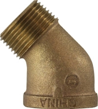 44202 by Midland | 3/8" Male Pipe x 3/8" Female Pipe Fitting | 45° Street Elbow | Bronze