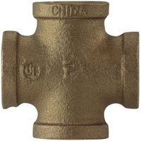 44397 by Midland | 1-1/2" Female Pipe x 1-1/2" Female Pipe x 1-1/2" Female Pipe x 1-1/2" Female Pipe Fitting | Cross | Bronze