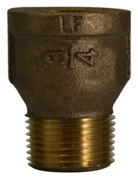 44621LF by Midland | Lead Free Reducing Coupling Fitting Extension Piece | 1/2" Male Pipe x 1/2" Female Pipe | Straight | Bronze