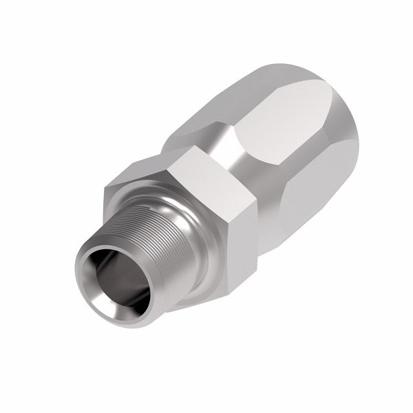 458-8-10S Aeroquip by Danfoss | Male Pipe Railroad Air Brake Reusable Hose Fitting | -08 Male Pipe x -10 Reusable Hose End | Steel