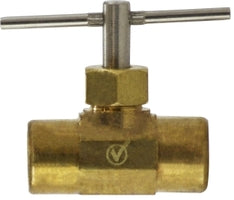 709134-02 by Midland | Lead Free Needle Valve | 1/8" Female Pipe x 1/8" Female Pipe | Brass | Replaces: 46055LF / 46-055LF