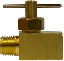 46061 by Midland | Needle Valve Fitting | 1/4" Male Pipe x 1/4" Female Pipe | Brass