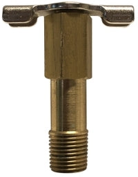 46078 by Midland | Drain Cock Fitting | Long Internal Seat | 1/8" Male Pipe | Brass