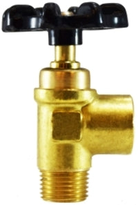 46467 by Midland | Specialty Valve Fitting | Truck Valve | 1/2" Female Pipe x 1/2" Male Pipe | Brass