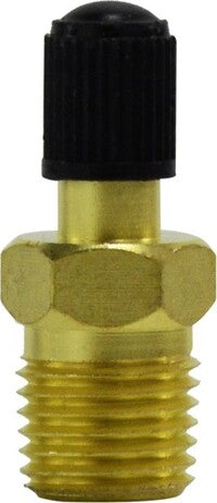 46622 by Midland | Pneumatic Tank & Vent Valve | 1/8" NPT x Inflation Needle Thread | 1.46" Long Spring Core | Brass