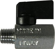 46903I by Midland | Mini Ball Valve | 1/4" Male NPT x 1/4" Female NPT | Chrome Plated Brass