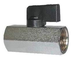 46922I by Midland | Mini Ball Valve | 1/4" Female NPT x 1/4" Female NPT | Chrome Plated Brass