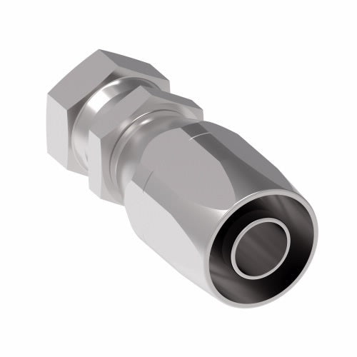 4721-8-6S Aeroquip by Danfoss | Female 37° JIC Swivel 100R2 Skive Style Reusable Hose Fitting | -08 Female 37° JIC Swivel x -06 Reusable Hose End | Steel