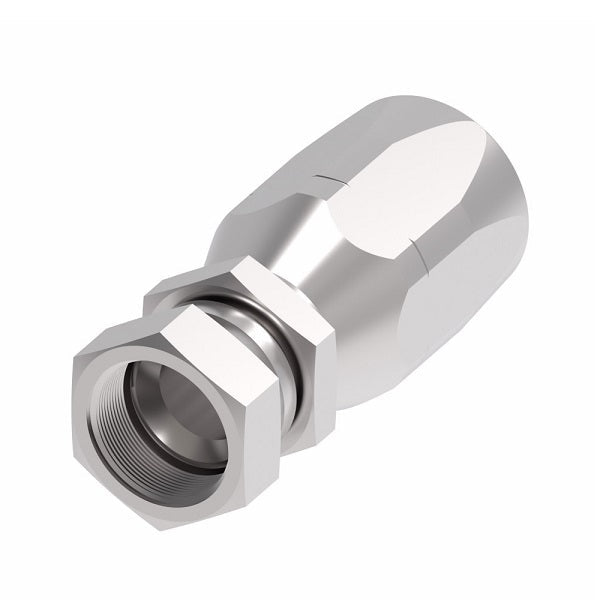 4721-6-6S Aeroquip by Danfoss | Female 37° JIC Swivel 100R2 Skive Style Reusable Hose Fitting | -06 Female 37° JIC Swivel x -06 Reusable Hose End | Steel