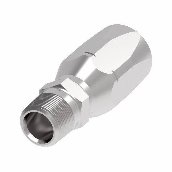 4722-24-24S Aeroquip by Danfoss | Male Pipe 100R2 Skive Style Reusable Hose Fitting | -24 Male Pipe x -24 Reusable Hose End | Steel