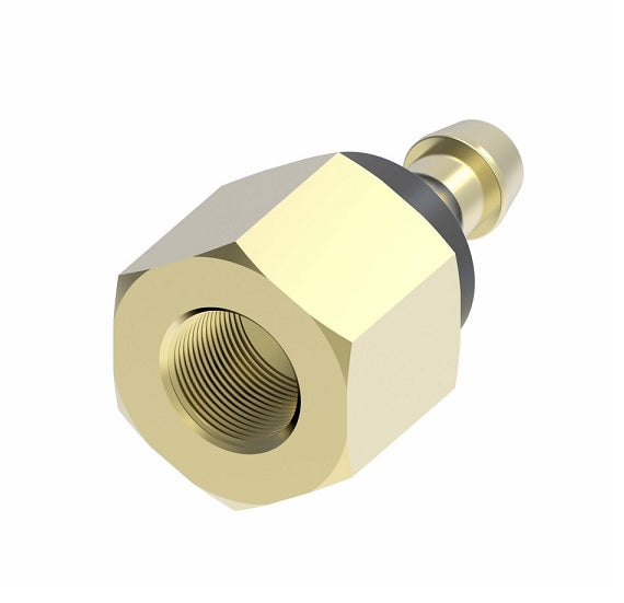 4753-8-8B Aeroquip by Danfoss | Female Pipe Socketless Reusable Hose Fitting | -08 Female Pipe x -08 Push-On Hose Barb | Brass