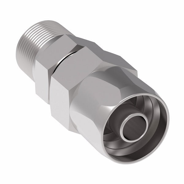 479301-6-6S Aeroquip by Danfoss | Male Pipe Power Steering & Air Brake Reusable Hose Fitting | -06 Male Pipe x -06 Reusable Hose End | Steel
