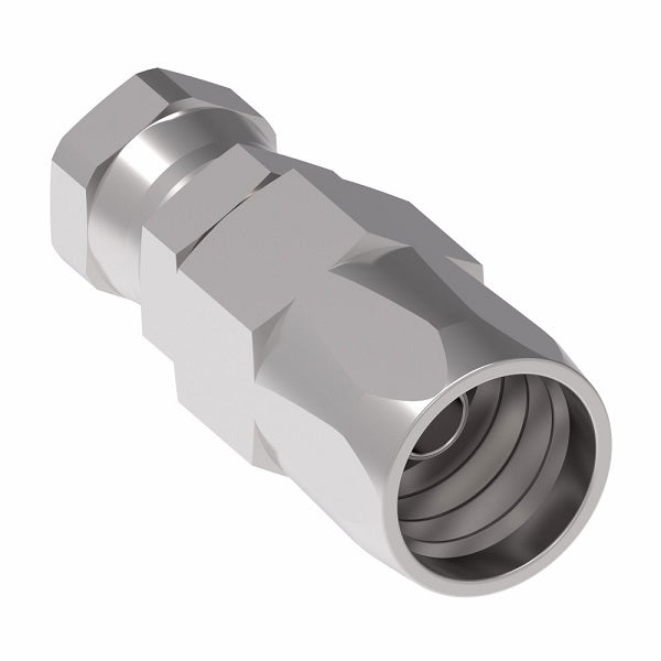 479501-8-6S Aeroquip by Danfoss | Female USF Swivel Power Steering & Air Brake Reusable Hose Fitting | -08 Female USF Swivel x -06 Reusable Hose End | Steel