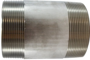 48220 by Midland | Schedule 40 Welded Nipple | 4" Diameter x 2-7/8" Length (Close) | 304 Stainless Steel