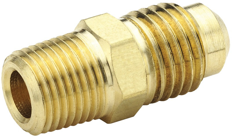48F-4-6 by Dixon Valve | SAE 45° Flare Male Connector Adapter | 1/4" Male SAE 45° Flare x 3/8" Male NPT | Brass