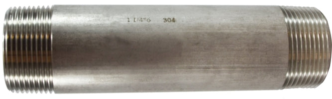 49120 by Midland | Schedule 40 Welded Nipple | 1-1/4" Diameter x 1-5/8" Length (Close) | 316 Stainless Steel