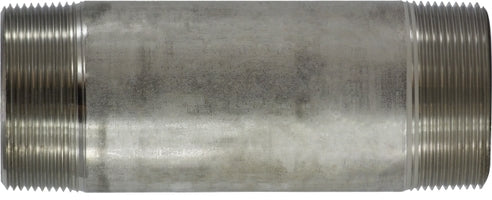 49169 (49-169) by Midland | Schedule 40 Welded Nipple | 2" Diameter x 7" Length | Straight | 316 Stainless Steel