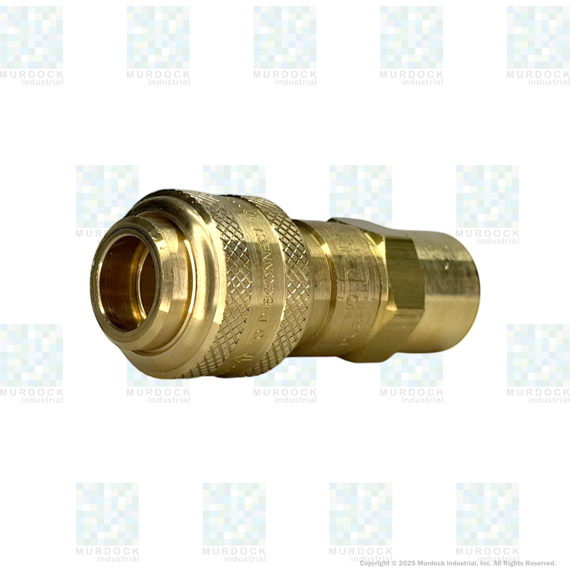 4DF6-B by Dixon Valve | Pneumatic Quick Disconnect Coupling | D-Series | 3/4" Female NPTF x 1/2" Automatic Industrial Interchange | Socket | Nitrile Seal | Brass