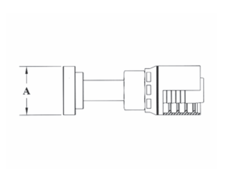 4GC60-12x16 by Couplamatic | Grip Crimp 4GC Series Coupling | 3/4" Hose ID x 1" Split Flange Size | Code 62 | Straight | Trivalent Zinc Plating