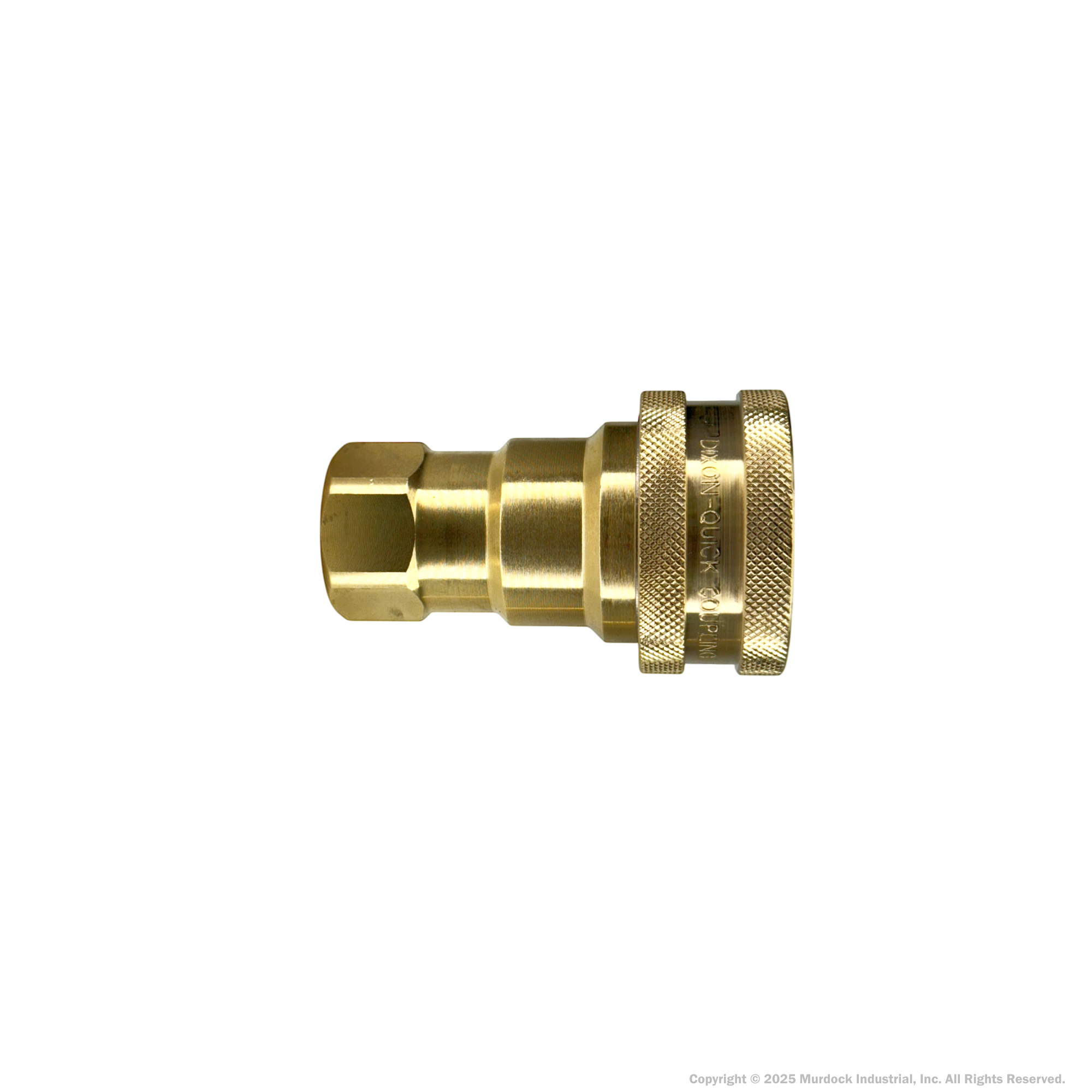 4HF4-B by Dixon Valve | Hydraulic Quick Disconnect Coupling | H-Series | 1/2" Female NPTF x 1/2" ISO-B Interchange | Socket | Nitrile Seal | Brass