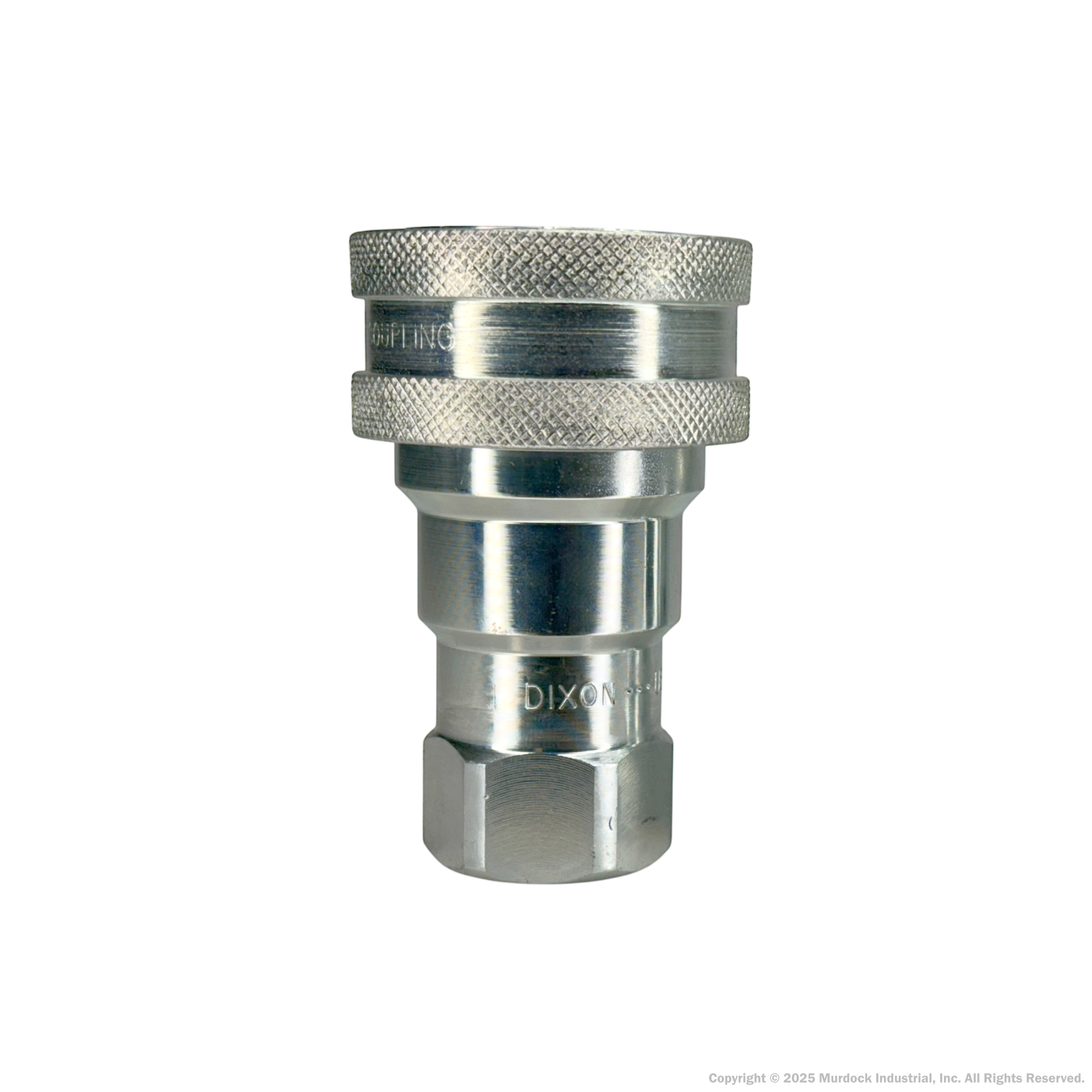 4HF4 by Dixon Valve | Hydraulic Quick Disconnect Coupling | H-Series | 1/2" Female NPTF x 1/2" ISO-B Interchange | Socket | Nitrile Seal | Steel