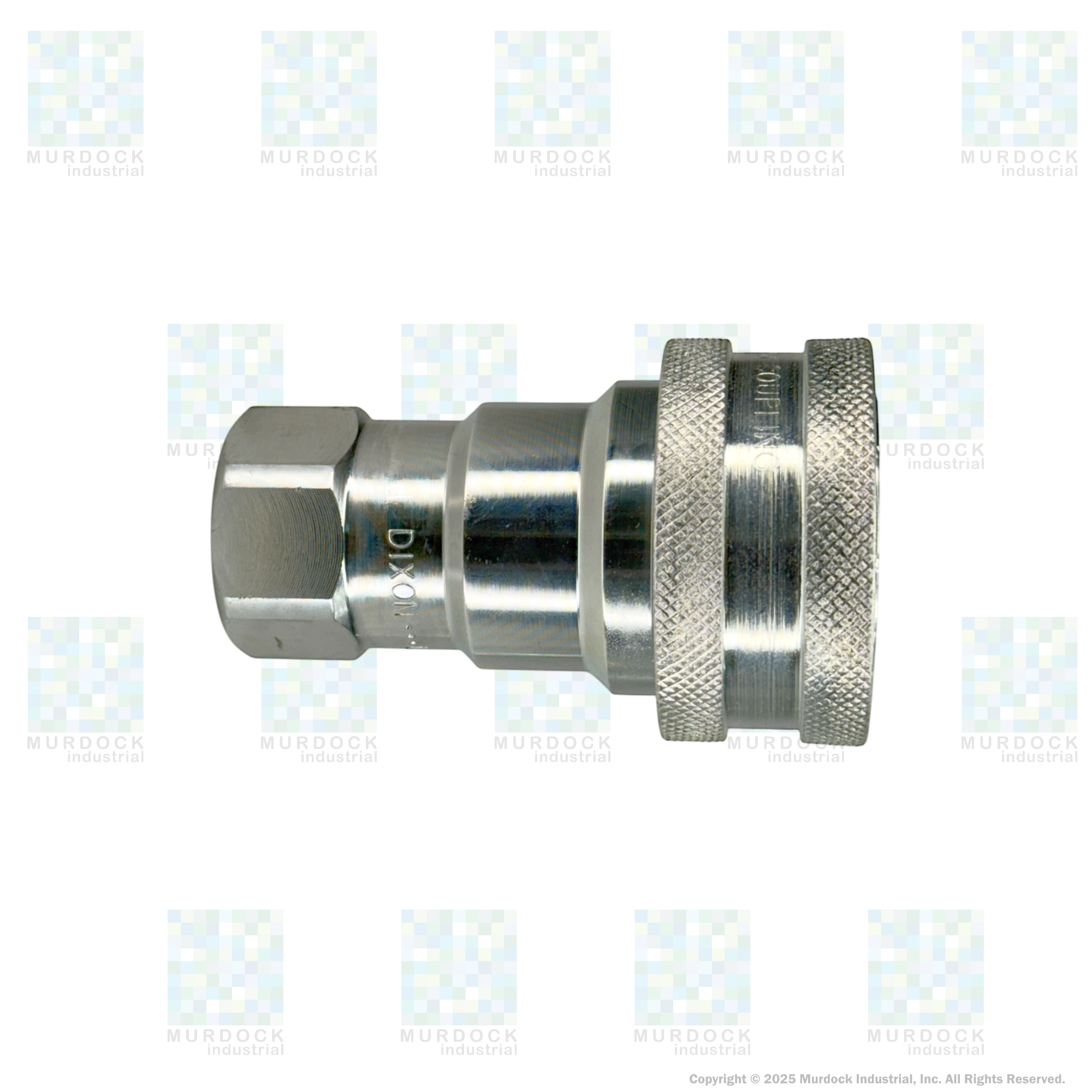 4HF4 by Dixon Valve | Hydraulic Quick Disconnect Coupling | H-Series | 1/2" Female NPTF x 1/2" ISO-B Interchange | Socket | Nitrile Seal | Steel
