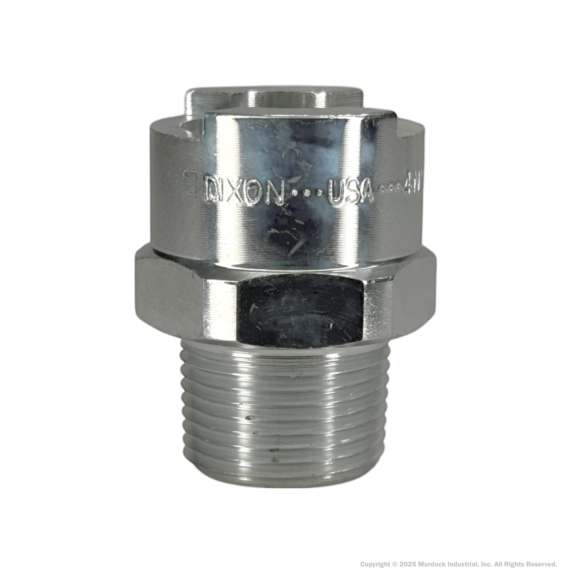 4NM6 by Dixon Valve | Pneumatic Quick Disconnect Coupling | Dix-Lock® N-Series | 3/4" Male NPTF x 1/2" Body Size | Socket | Nitrile Seal | Steel