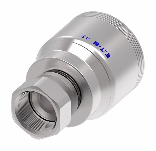 4SA20FJ16 Aeroquip by Danfoss | 4 Wire 4S Female JIC/37° Swivel (FJ) Crimp Fitting | -20 Female JIC/37° Swivel x -16 Hose Barb | Steel