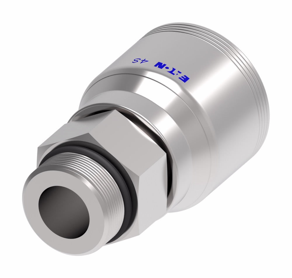 4SA16MB16 Aeroquip by Danfoss | 4 Wire 4S Male O-Ring Boss Rigid (MB) Crimp Fitting | -16 Male O-Ring Boss x -16 Hose Barb | Steel