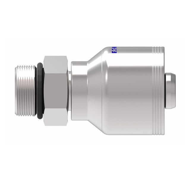 4SA12MB12 Aeroquip by Danfoss | 4 Wire 4S Male O-Ring Boss Rigid (MB) Crimp Fitting | -12 Male O-Ring Boss x -12 Hose Barb | Steel