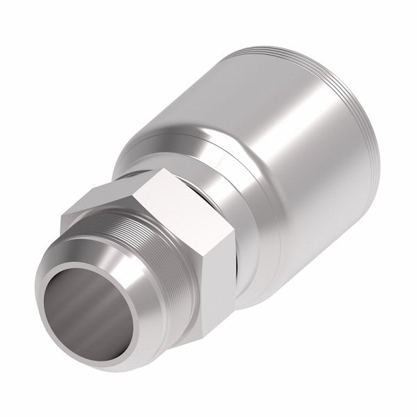 4SA32MJ32 Aeroquip by Danfoss | 4 Wire 4S Male JIC/37° Rigid (MJ) Crimp Fitting | -32 Male JIC/37° Rigid x -32 Hose Barb | Steel