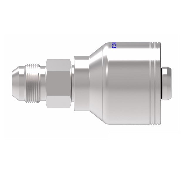4SA8MJ8 Aeroquip by Danfoss | 4 Wire 4S Male JIC 37° (MJ) Crimp Fitting | -08 Male JIC 37° x -08 Hose Barb | Steel