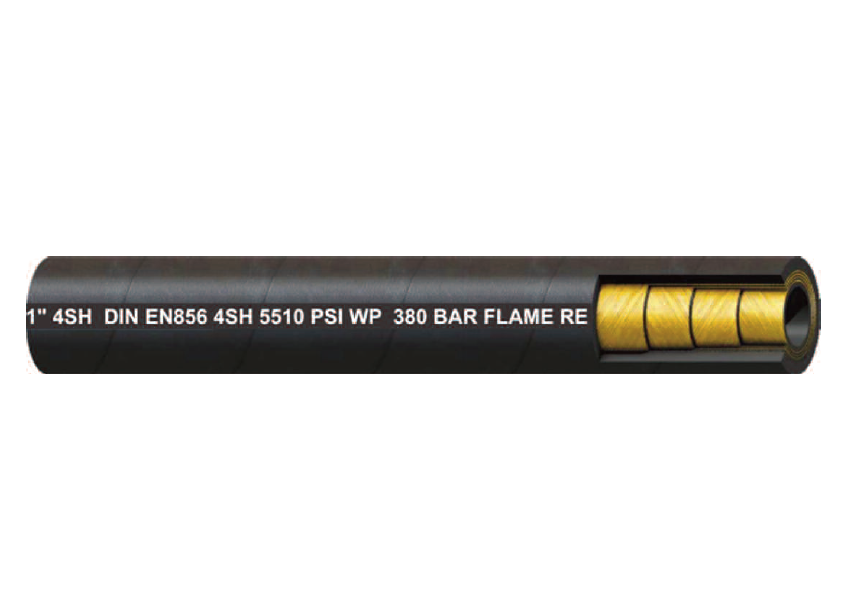 3/4" 4SH - EN856 by Couplamatic | Four Spiral Extra High Pressure | Import Hydraulic Hose | 3/4" ID | 50ft Bulk Length