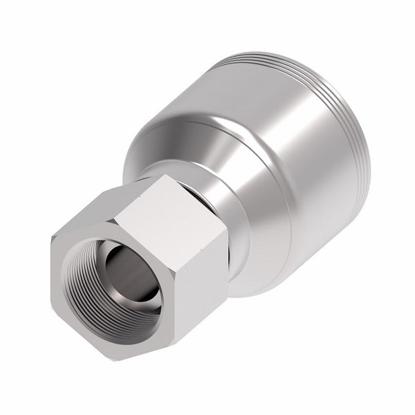 4S16BF12 Aeroquip by Danfoss | 4 Wire 4S Female BSPP Swivel 60° Cone Seat (BF) Crimp Fitting | -16 Female BSPP Swivel x -12 Hose Barb | Steel