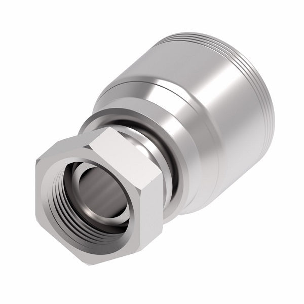 4S20BF16 Aeroquip by Danfoss | 4 Wire 4S Female BSPP Swivel 60° Cone Seat (BF) Crimp Fitting | -20 Female BSPP Swivel x -16 Hose Barb | Steel