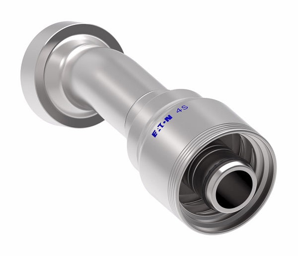 4S20CTD16 Aeroquip by Danfoss | 4 Wire 4S CAT Flange 22.5° Elbow (CTD) Crimp Fitting | -20 CAT Flange x -16 Hose Barb | Steel