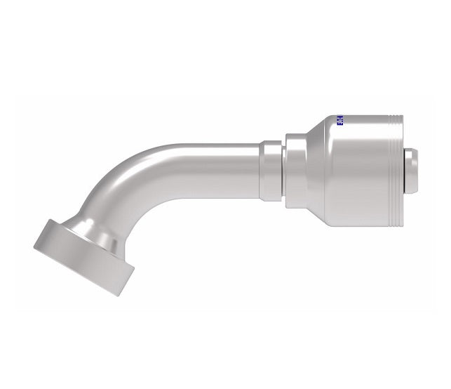 4S20CTG16 Aeroquip by Danfoss | 4 Wire 4S CAT Flange 60° Elbow (CTG) Crimp Fitting | -20 CAT Flange x -16 Hose Barb | Steel