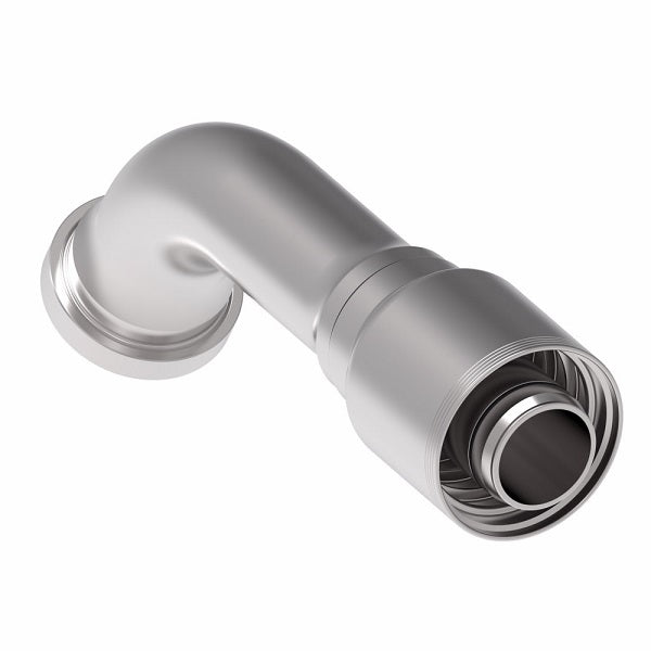 4S32CTG32 Aeroquip by Danfoss | 4 Wire 4S CAT Flange 60° Elbow (CTG) Crimp Fitting | -32 CAT Flange x -32 Hose Barb | Steel