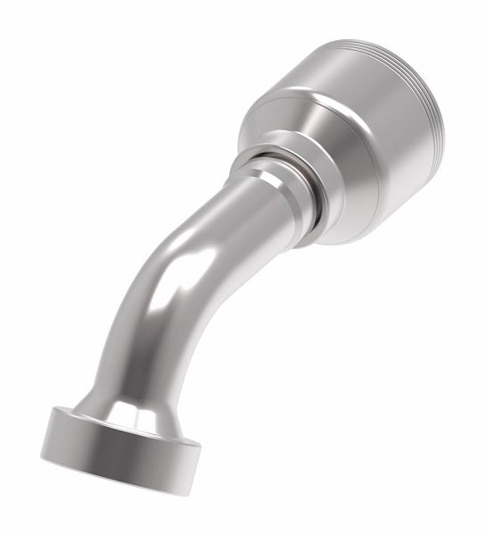 4S20CTG16 Aeroquip by Danfoss | 4 Wire 4S CAT Flange 60° Elbow (CTG) Crimp Fitting | -20 CAT Flange x -16 Hose Barb | Steel