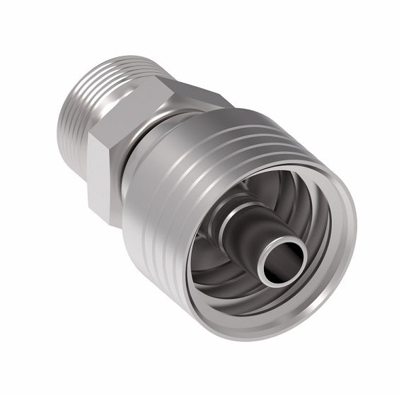 4S16EK10 Aeroquip by Danfoss | 4 Wire 4S 24° Male, Heavy Duty (EK) Crimp Fitting | S20 Male DKO/DIN x -10 Hose Barb | Steel