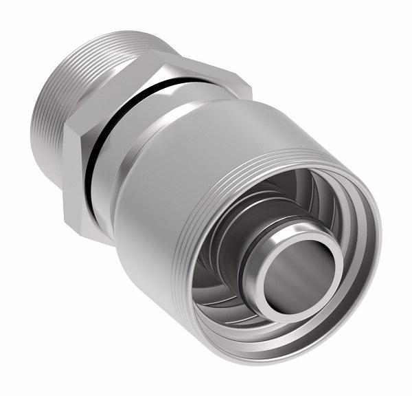 4S25EK16 Aeroquip by Danfoss | 4 Wire 4S Male DIN 24° Seat Rigid DKO (Heavy) (EK) Crimp Fitting | S30 Male DKO/DIN 24° Seat x -16 Hose Barb | Steel
