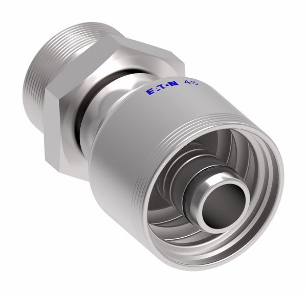 4S6EK6 Aeroquip by Danfoss | 4 Wire 4S 24° Male, Heavy Duty (EK) Crimp Fitting | S10 Male DKO/DIN x -06 Hose Barb | Steel