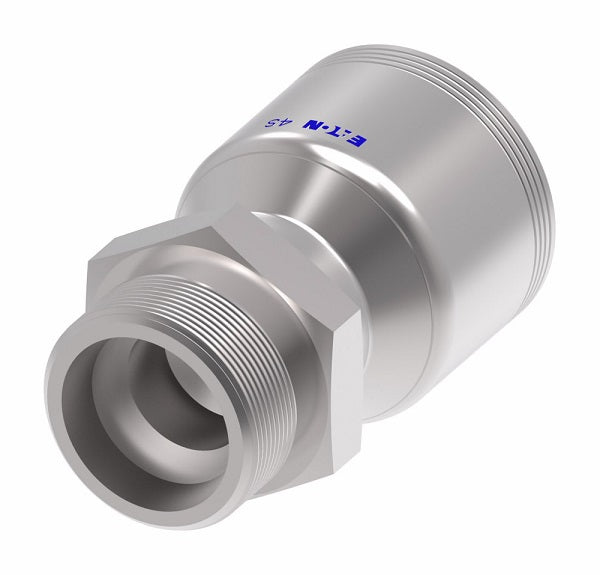 4S8EK6 Aeroquip by Danfoss | 4 Wire 4S 24° Male, Heavy Duty (EK) Crimp Fitting | S12 Male DKO/DIN x -06 Hose Barb | Steel