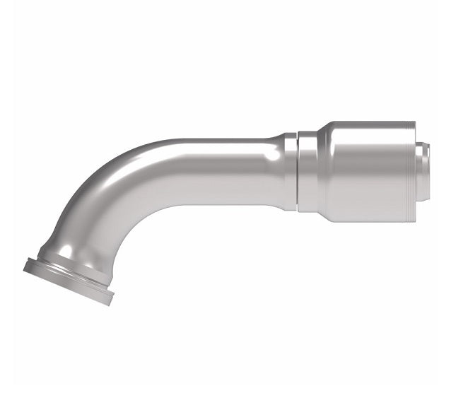 4S32FHE32 Aeroquip by Danfoss | 4 Wire 4S SAE Code 62 Flange 67.5° Elbow (FHE) Crimp Fitting | -32 Code 62 Flange x -32 Hose Barb | Steel