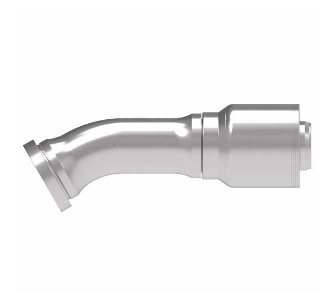 4S32FHF32 Aeroquip by Danfoss | 4 Wire 4S SAE Code 62 Flange (FHF) 30° Elbow Crimp Fitting | -32 Code 62 Flange x -32 Hose Barb | Steel
